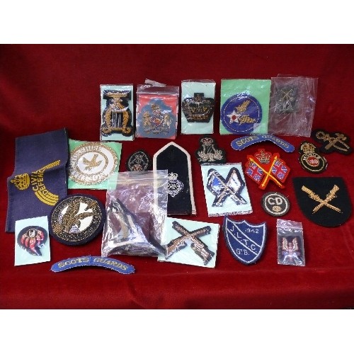 292C - Collection of cloth badges including Musicians & Bandsmen Royal Artillery, Royal Aeronautical Societ... 