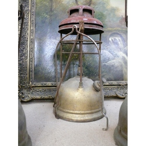 252 - Three vintage Tilley Lamps, all marked 