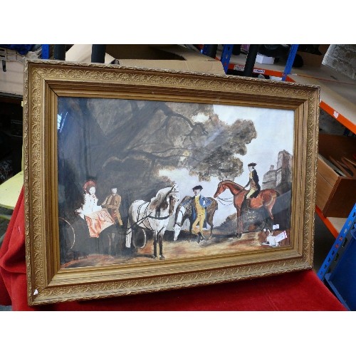 158 - An original 20th Century watercolour in the naive style after the original 19th Century painting by ... 