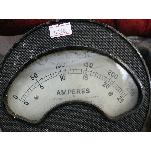 454 - Large Ammeter by GEC - dia 17cm