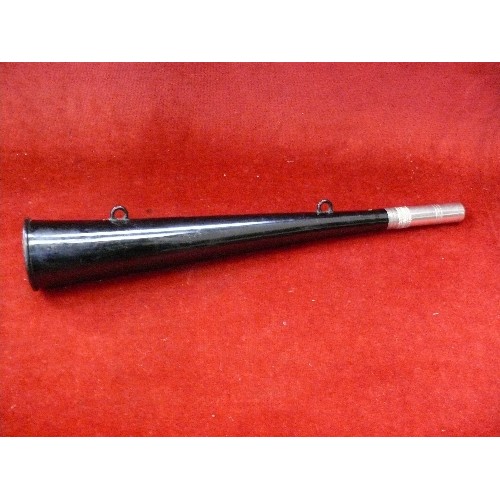 239 - A vintage beaters signal horn by Acme - 37 cm long, marked BR.