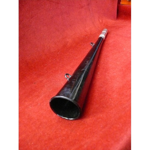 239 - A vintage beaters signal horn by Acme - 37 cm long, marked BR.