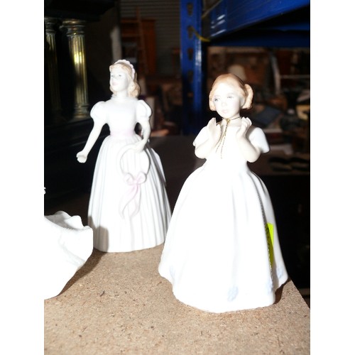 109 - Three Royal Doulton bone china figurines including Catherine HN 3044, Pretty as a Picture HN4312 and... 