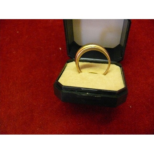 17H - A 1960`s STYLE 9ct GOLD GENTS RING WEIGHT 4.85gr SIZE Y