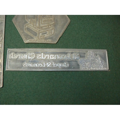 337 - VINTAGE PRINTING BLOCKS INCLUDING ADVERTISING FOR 