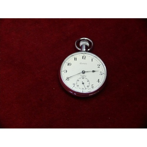 31B - A FULLY WORKING POCKET WATCH BY CHATEAU 17 JEWELS INCABLOCK