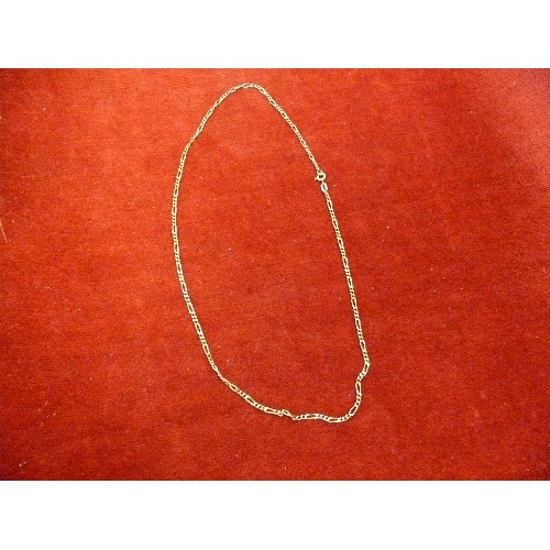 17L - A 9ct GOLD CHAIN 18 INCHES WEIGHT 4.6gr