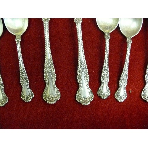 47 - VINTAGE AMERICAN SOLID SILVER (STERLING) CAKE FORKS AND SPOONS.  PURCHASED FROM REED & BARTON Co 5th... 