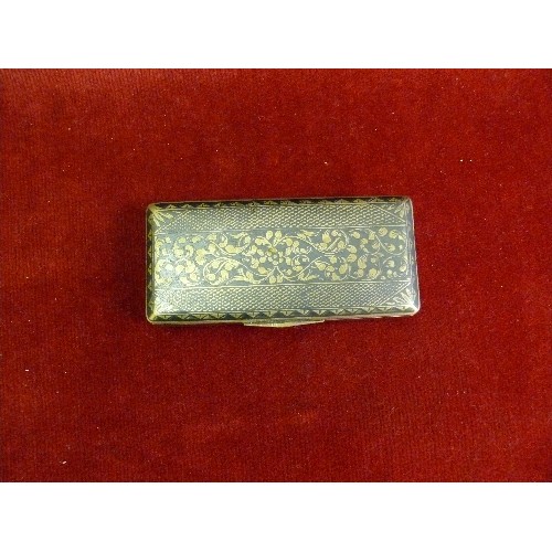 50 - A VERY FINE RUSSIAN NIELLO SILVER SNUFF BOX MOSCOW 1831 GOOD HALLMARKS