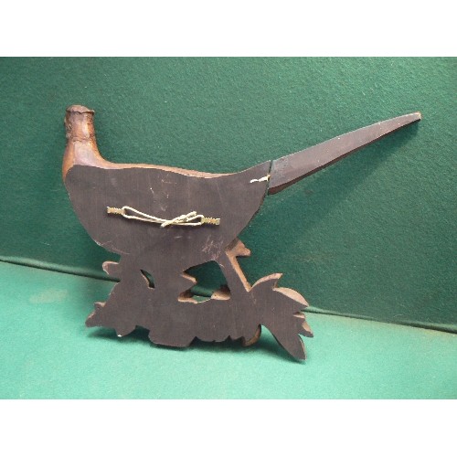 79 - Large pheasant wall ornament - 48cm - tail loose