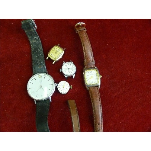 28E - A good selection of ladies wrist watches for spares or repair, mechanical and quartz. Includes a vin... 