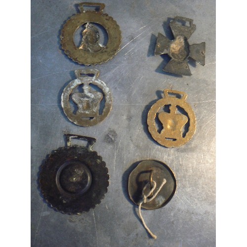 353 - 6 Royal themed horse brasses including 