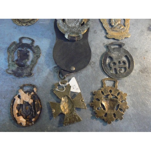 376 - 11 x royalty themed horse brasses including Queen Victoria cross, a well cast George V coronation 19... 