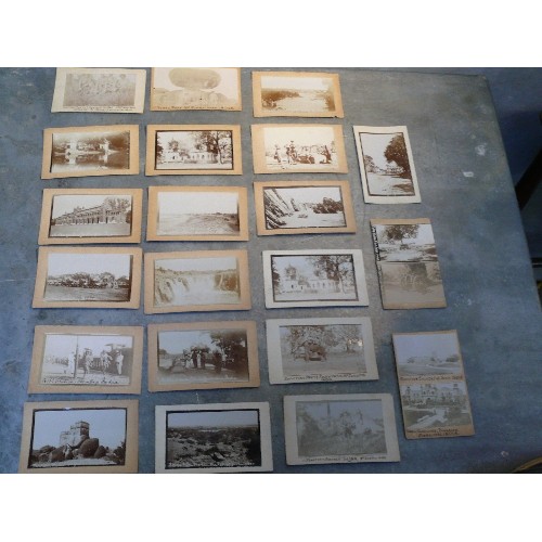 259 - Rare collection of 21 British Raj India real photographic postcards, circa 1910 - 1915, mostly of Ju... 