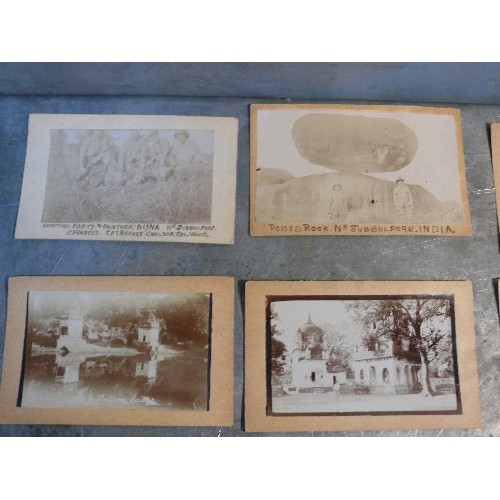 259 - Rare collection of 21 British Raj India real photographic postcards, circa 1910 - 1915, mostly of Ju... 