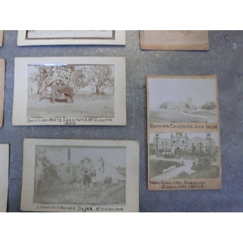 259 - Rare collection of 21 British Raj India real photographic postcards, circa 1910 - 1915, mostly of Ju... 