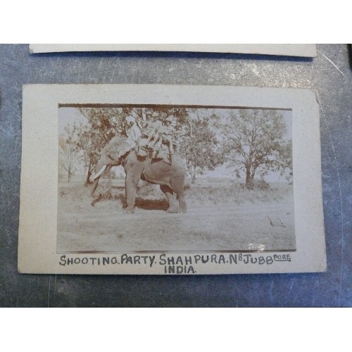 259 - Rare collection of 21 British Raj India real photographic postcards, circa 1910 - 1915, mostly of Ju... 