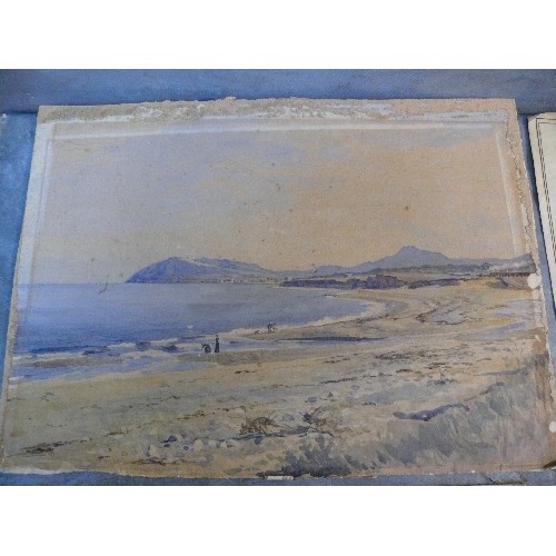 185 - 21 unframed watercolours and paintings from the 19th & early 20th Centuries. Includes a portrait of ... 