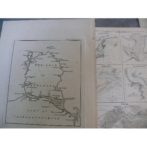 183 - Large quantity of miscellaneous prints, drawings & maps, 19th & early 20th Century. Includes drawing... 