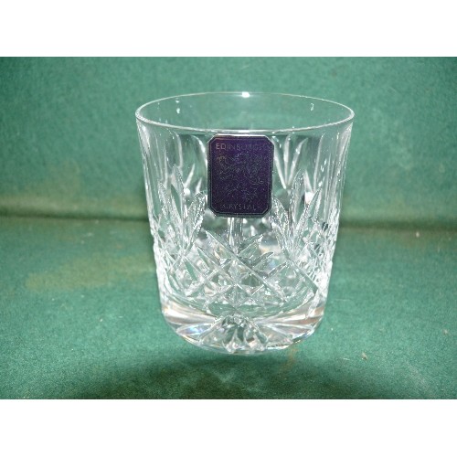 115 - A set of 6 crystal Whisky tumblers by Edinburgh Crystal in their original box.