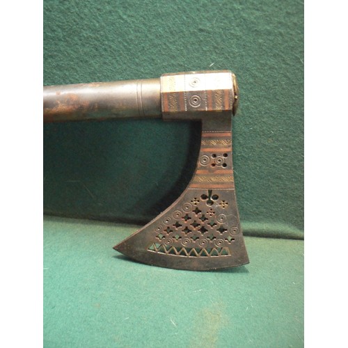 200 - A good quality early/mid 20th Century long handled axe - probably Middle Eastern or Anglo Indian.  T... 