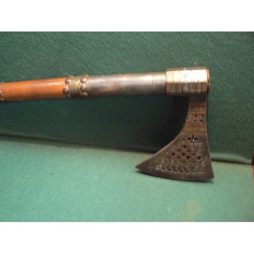 200 - A good quality early/mid 20th Century long handled axe - probably Middle Eastern or Anglo Indian.  T... 