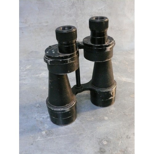 255B - Pair of WW2 military prismatic binoculars marked 