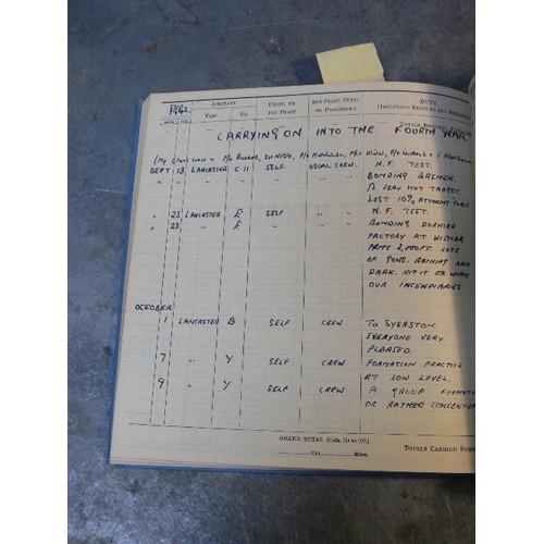 328 - A scarce replica copy of Guy Gibson's Pilot's Flying Log Book No 2. from November 1940 to Sept 1944 ... 