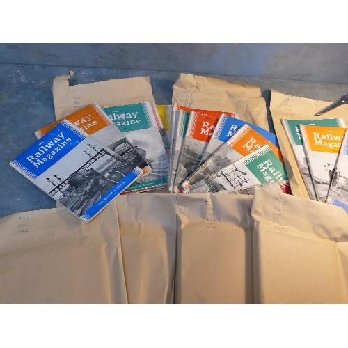 217D - Large quantity of 1950's editions of The Railway Magazine.