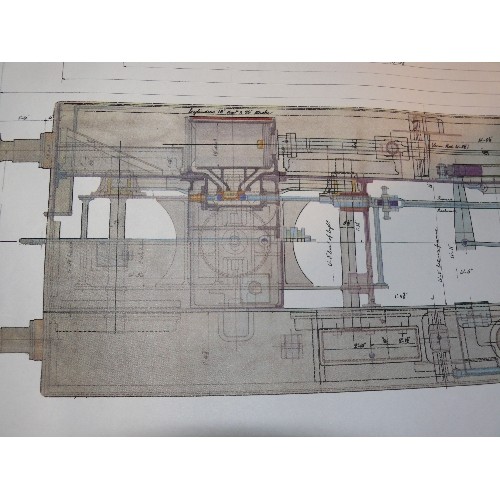 217F - Two huge copies of drawings of M & GN Locomotives with tender, (No 39 - Sharp Stewart Ltd, Atlas Wor... 