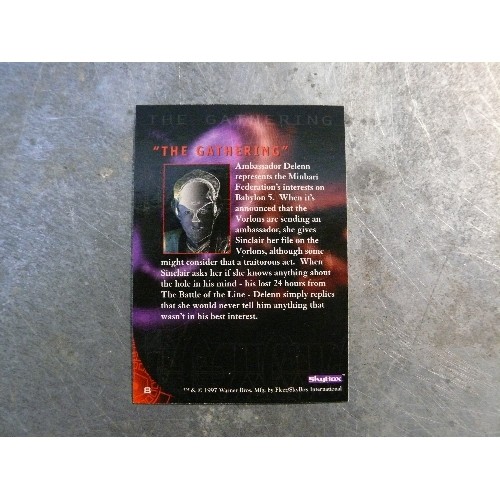 299C - A Signed Babylon 5 SkyBox trading card , No 8 