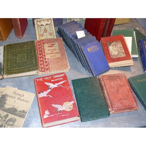 280 - Quantity of vintage books, 19th & 20th Centuries including classics :- 10 miniature volumes of Shake... 