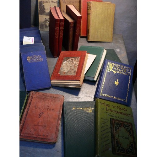 280 - Quantity of vintage books, 19th & 20th Centuries including classics :- 10 miniature volumes of Shake... 