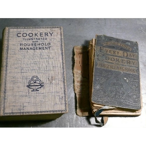 264 - Victorian edition of Mrs Beeton's Every Day Cookery & Housekeeping book (covers detached)  and a 193... 