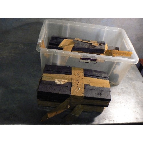 457 - Box of 51 railway sleepers for a 7 1/4 inch model garden railway