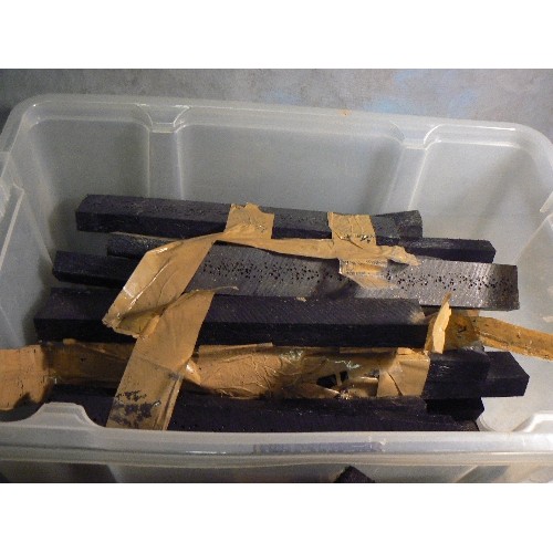 457 - Box of 51 railway sleepers for a 7 1/4 inch model garden railway