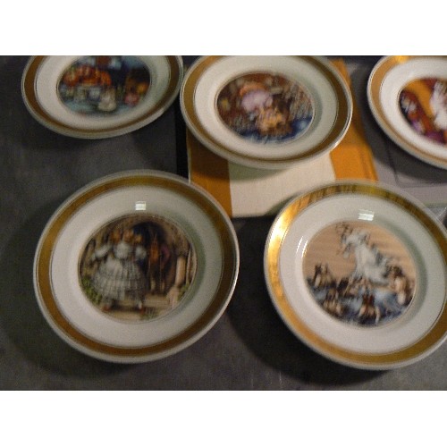 103 - Collection of 12 Royal Copenhagen Hans Christian Anderson fairytale plates from the 1970's, complete... 