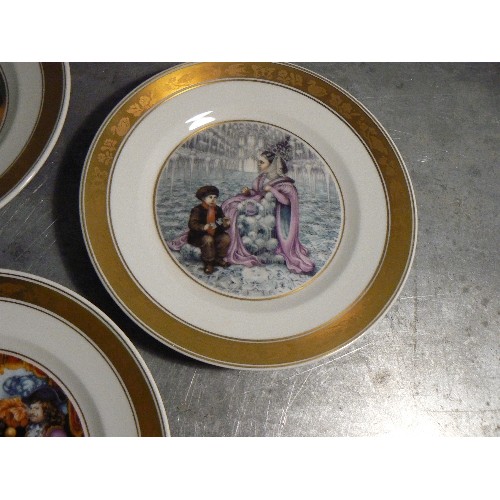 103 - Collection of 12 Royal Copenhagen Hans Christian Anderson fairytale plates from the 1970's, complete... 