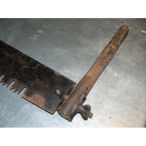 471 - Vintage 4 foot double handled tree saw - approx 4 foot