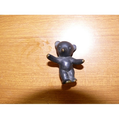 13 - A VINTAGE BELLER BRONZE BEAR MADE IN AUSTRIA, VERY COLLECTABLE.