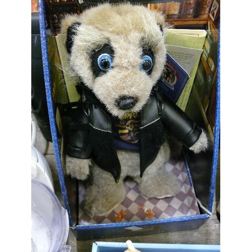 438 - THREE MEERKATS BOXED, TWO OF BABY YAKOV and VASSILY.