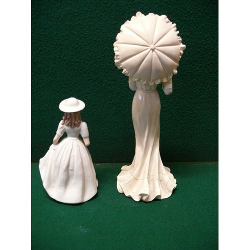 88 - A VERY NICE FIGURINE OF A GIRL BY REGAL COLLECTION PLUS A FURTHER FIGURINE OF A LADY.