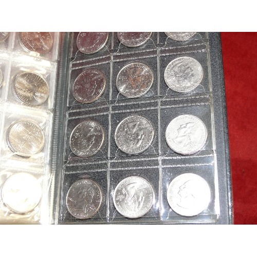 66 - COLLECTORS FOLDER OF VARIOUS AMERICAN COINS.