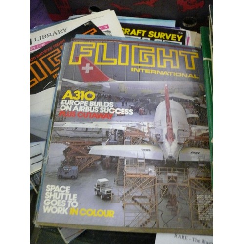 185 - VINTAGE COPIES OF 'FLIGHT INTERNATIONAL' MAGAZINES.