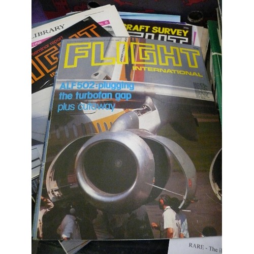 185 - VINTAGE COPIES OF 'FLIGHT INTERNATIONAL' MAGAZINES.