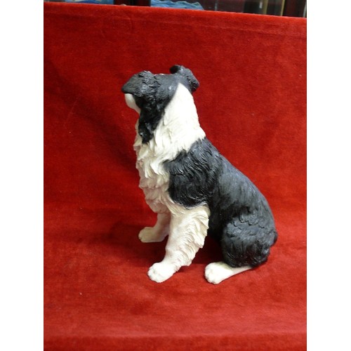 90 - LARGE FIGURE OF A BORDER COLLIE BY LEONARDO DOG STUDIES.