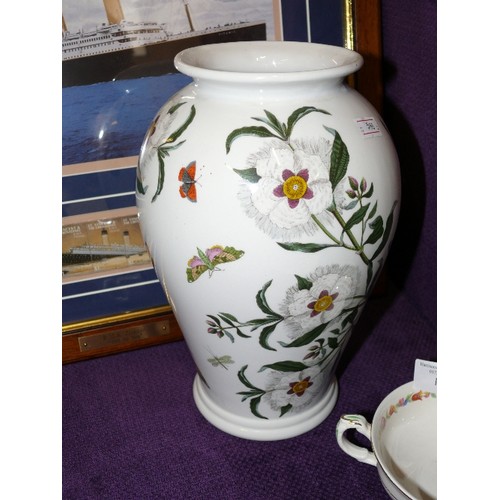 146 - LARGE PORTMEIRION VASE PLUS THREE ART DECO DISHES.