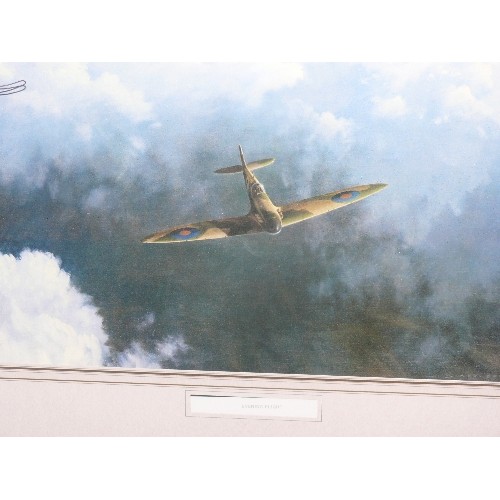 162 - FRAMED AND GLAZED PRINT OF A SPITFIRE