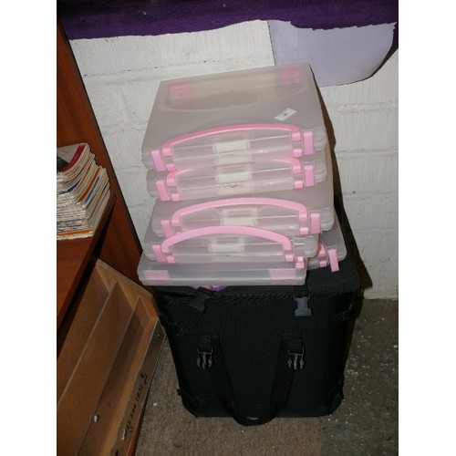 168 - CASE OF CREATE-IT CRAFT STORAGE BOXES.