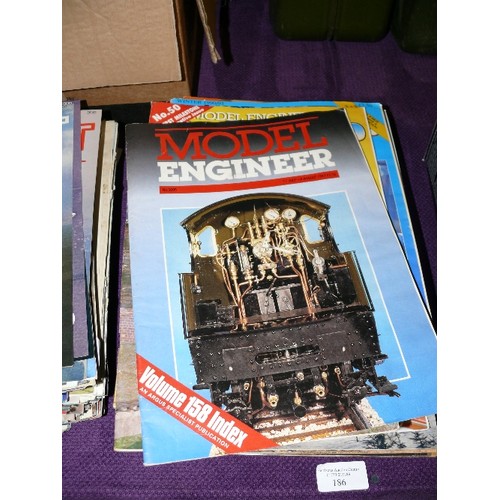 186 - SELECTION OF VINTAGE 'MODEL ENGINEER' MAGAZINES.